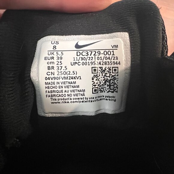 Women's Nike Revolution 6 - Black Size 8 - Picture 6 of 6